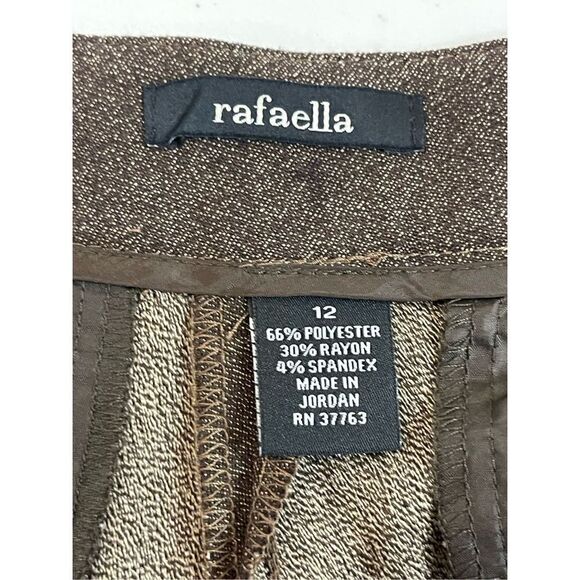 Rafaella classic fit haute brown size 12 pants - Picture 9 of 9